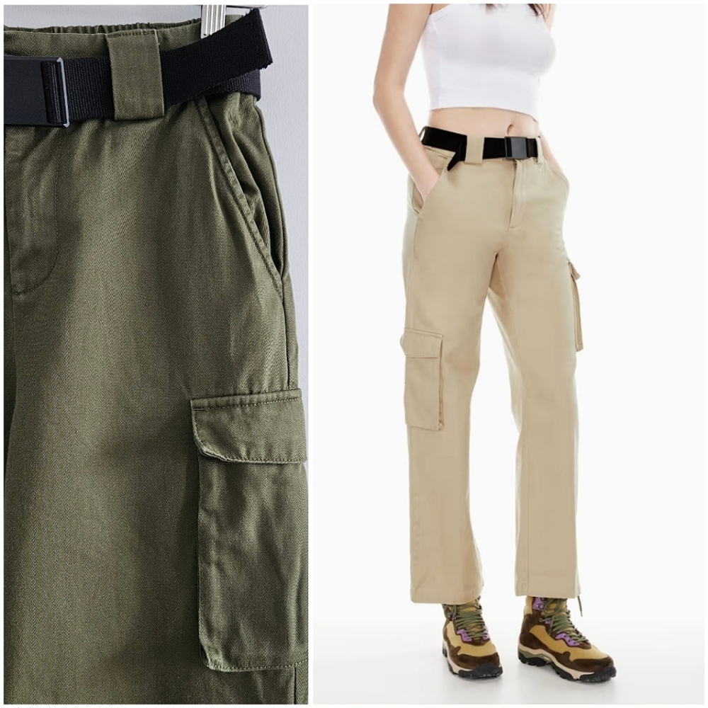 Aritzia TNA Cargo Pants Green XS Utility